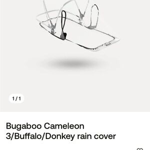 Bugaboo Cameleon Rain Cover - Clear and Black